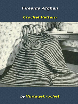 cover image of Fireside Afghan Vintage Crochet Pattern
